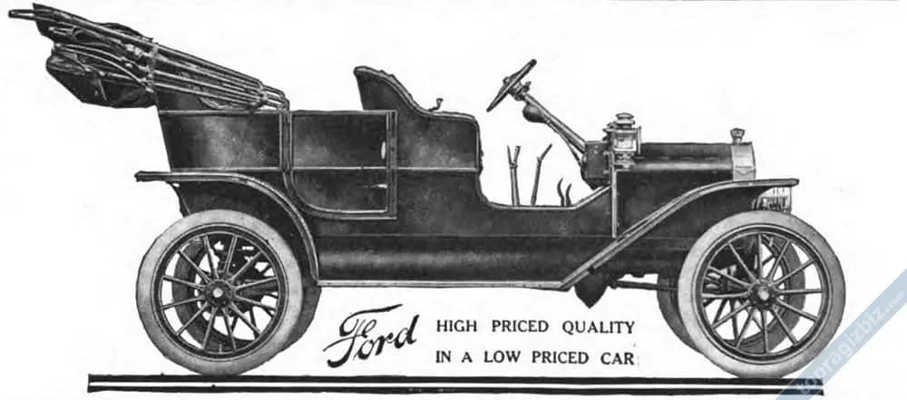 1908 Ford Model T reklamı