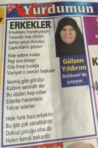 Erkekler...