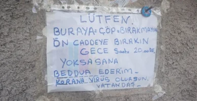 Çöp atan koronavirüs olsun