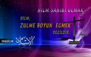 Rabbimiz  hilim sahibidir. Hilm nedir ?