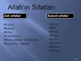 Yüce Allah (cc)'ın Sıfatları