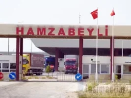 Hamzabeyli Gümrük giriş kapısının yolu yenilendi.