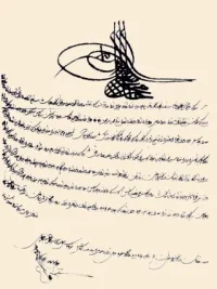 Eski sadrazamlardan İran seraskeri Yeğen Mehmed Paşa’ya gönderilen 5 Rebîülevvel 1158 tarihli maliyeden yazılmış I. Mahmud tuğralı ferman (TSMA, nr. E. 796/6) Eski sadrazamlardan İran seraskeri Yeğen Mehmed Paşa’ya gönderilen 5 Rebîülevvel 1158 tarihli maliyeden yazılmış I. Mahmud tuğralı ferman (TSMA, nr. E. 796/6)