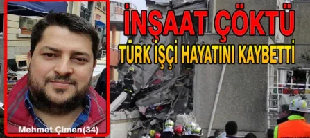 Belçika'da İnşaat Çöktü Türk İşçi Hayatını Kaybetti