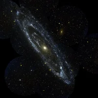 Andromeda Gökadası'nın morötesi görüntüsü