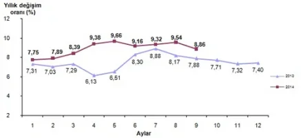 2014 Eylül Ayı Enflasyon Oranları Açıklandı