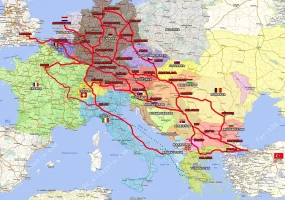 Sila yolu haritasi-dinlenme tesisleri v.s.