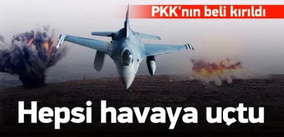 PKK'nın beş gizli silah deposu vuruldu