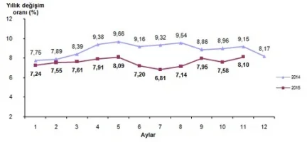 2015 Kasım Ayı Enflasyon Oranları Açıklandı