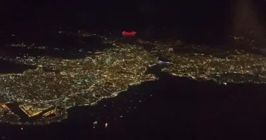 Uçaktan Çekilmiş İstanbul Boğazı ve Köprüleri Fotoğrafı