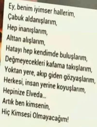 Artık kimsenin hiç kimsesi olmayacağım